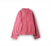 Giacche da donna Giacca di jeans rosa 2023 Primavera manica lunga allentata da donna coreana Harajuku