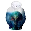 Sweats à capuche pour hommes ET Alien 3D hommes femmes sweat surdimensionné automne hiver à capuche poche pull Harajuku imprimer sweats