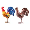 Garden Decorations Metal Rooster Statues Outdoor Figurines Ornament Yard Art For Lawn Backyard Patio Artwork