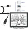 Рисование рисовать поставляется A4 Ультра -тонкая переносная светодиодная световая коробка трассировка USB Power Cable Dimmable Яркость Artcraft Pad 230111