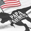 Men's T Shirts Papasaurus 4th Of July US Flag Dadasaurs Fathers Size Harajuku Boy Design High Street Tshirts 139254