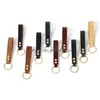 Keychains Lanyards Trendy Color Cowe Strap Key Chain Purse Keyring Bag Women Men Car Keychain Pocket Waist Holder Keyrings Pu Leat Dhfpb