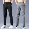 Men's Pants 2023 Summer Men's High Quality Ultra-thin Quick-drying Casual Men Gray Khaki Black Pantalon Homme Joggers