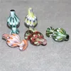 Hopah Color Glass Bubble Carb Cap 25mm OD Ball Carb Caps For BeVeled Edge Quartz Banger Nails Glass Water Bongs Dab Rigs