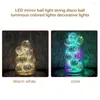 電球の装飾コンパクトサイズの仕上げミラーボールランプ職人技術照明デバイスストリングライト