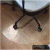 Tapijten lovrtravel transparante houten vloerbescherming mat PVC tapijt Computerstoel Mattenbeschermers Plastic zacht ronde tapijt druppel deliv dhgn8