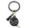 Key Rings Leather Tassel Car Keychains Bracelets Pu Chains Accessories Women Fashion Protective Airbuds Earphone Case Wristlet Bangl Dht2M