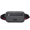 Men leather bags Unisex Men Women GG leather Runner Fanny Pack Belly Waist Bum Bag Fitness Running Belt Jogging Pouch Back grid Outdoor Bag