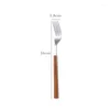 Vaisselle Ensembles Vaisselle En Acier Inoxydable 304 Avec Manche En Bois Cuillère Couteau À Steak Fourchette Cuillères À Café Pour La Maison Cuisine Couverts Ustensiles