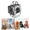 Chien housses de siège de voiture sac pour animaux de compagnie Oxford tissu transporteur maille respirant sac à main bandoulière Portable avion animaux transportant fourre-tout