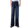 Мужские брюки 2023 Мужчина Big Boot Cut Leg Loose High талия расклешенные джинсы Дизайнер классический размер 28-40