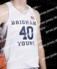 Koszykówka uniwersytecka nosi 2021 Brigham Young Cougars Basketball BYU Jersey College Yoeli Childs TJ Haws Jake Toolson Alex Barcello Dalton Nixon Seljaas Harding 4xl