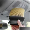 Brilhos de limpeza do carro de arremesso de escova de ar condicionado detalhando Dust Swee Tools Interior Home Office Dust Drop Gard Gard Dhy6h