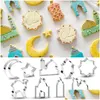 パーティーの装飾Eid Mubarak Biscuit Cookie Cutters Diy Cake Baking Tools Islamic Muslim Decor al Adha Ramadan Drop Delivery Ho Dhjov