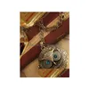 Colares pendentes jóias femininas jóias retro abertadas corujas de colar de gesto de gestão pingents Dhmyj