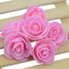 Fiori secchi 500pcs 3cm mini teste di fiori artificiali in schiuma PE rosa per la decorazione domestica di nozze forniture per feste fatte a mano con palline finte 230111