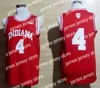 Koszykówka uniwersytecka nosi uniwersytet NCAA Indiana Hoosiers Basketball Victor Oladipo Thomas Victor Isiah Cody Zeller 40 Red White Szygowane koszulki College S-5xl