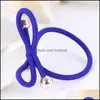 Pony Tails Holder Elastic Hairband Cute Bow Headbands Girl Scrunchie Hair Accessories Drop Delivery Jewelry Hairjewelry Dhxbe