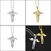 Collane a sospensione Pretty Angel Pendants Color Chain Hip Hop Gioielli per uomo Necklace Delivery Delivery DHB29