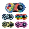 Fidget Pad Finger Sensory Toy Camouflage Color Gamepad Model Fun Cube Push Button Handle Hand Controller Stress Relief Decompression Toys Anxiety Reliever