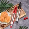 BBQ Tools Accessoires Food Grade Sile Tong Keuken Tang Utsil Kook Clip Clamp Salade Serveer Drop levering Home Garden Patio DHZBI