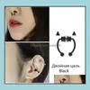 Nose Rings Studs Fake Piercing Ring Alloy Hoop Septum For Women Body Jewelry Gifts Fashion Magnetic Drop Delivery Dhgh1