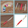 Kugelschreiber Floating Glitter DIY Stift Japan Briefpapier Weihnachtsgeschenke Kinder Getrocknete Blume Kleine Shell Whelk Crystal DHS Drop Delive Otztl