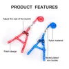 Colarinhos de cachorro 1pcs ajustável em cadeia de fibra de brinquedo interativo Leash Leash Leash Petrening arnês
