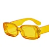 Sunglasses SO&EI Ins Fashion Small Rectangle Women Retro Leopard Shades UV400 Men Trending Square Sun Glasses