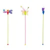 Cat Toys Plastic Pet Toy Wand Funny Dragonfly Carrot Butterfly Catcher Teaser Stick Interactive For Cats Kitten Drop Delivery Home G Dhx1G