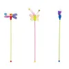 Cat Toys Plastic Pet Toy Wand Смешная дракона морковная бабочка для ловца, интерактивная для кошек для котенок, капля доставка домой g dhx1g