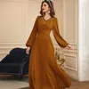 Etnische kleding kaftan gewaad jurk dubai kalkoen moslim abaya saoedi -Arabië vrouwen Marokkaanse kaftan elegante dame islamitisch