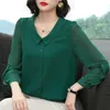 Women's Polos Summer Blouses For Women Fashion V Neck Short Sleeve Loose Office Work Lady Shirts Tops Oversized Elegant Casual Blouse