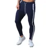 Erkekler Pantolon 2023 Erkekler Koşu Spor Pantolon Bahar Sonbahar Moda Drawstring Kalem Sıska Sıska Pantolon Spor Salonu Eğitimi Açık Jogging Sportwear