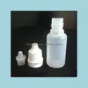 Verpakkingsflessen ldpe naald met een kinddichte veiligheidsdop en korte dikke druppelaar tip l/5 ml/10 ml/15 ml/20 ml/30 ml/50 ml e vloeibare fles Dr OTRH1