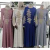 Vêtements ethniques Caftan perlé Dubaï Abaya Turquie Femmes musulmanes Hijab Maxi Robe de soirée Islam Caftan Marocain Robes Vestidos Femme Musulman