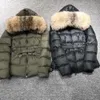 Women's Down Parkas Brand Puffer Jacket Winter Women Natural Fur Collar Slim Belt White Duck Feather Coat Mujer 230111