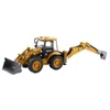 Diecast Model car Huina Toy Inertial Excavator Digger and Tractor Shovel Model Diecast Construction Vehicl Truck Boy Children Toys Birthday Gift 230111