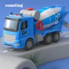 Diecast Model Car Simulation Mimulation Mixer Transporter Transporter City Engineering Apar Set большой крана легкий музыкальный автомобиль игрушки для мальчика Kid Образовательный подарок 230111