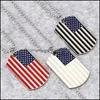 Party Favor Drapeau Américain Pendentifs Collier Fournitures En Alliage De Zinc Hiphop Usa Symbole Pour Hommes Bijoux Colliers Drop Delivery Accueil Garde Dhnl8