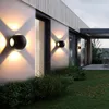 Wandleuchte, modern, für den Außenbereich, wasserdicht, IP65, LED-Licht, Innen-/Außendekoration, Up Down Dual-Head-Aluminium