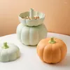 Plates Nordic-Style Fruit Basket Pumpkin Container Candy Snack Bowl Double Layer Dried Plate Dish Dessert Home