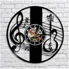 Wall Clocks Treble Clef Music Note Art Clock Musical Instrument Violin Key Record Classical Home Decor Gift Drop Delivery Garden Dhep4