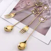 Dinnerware Sets 304 Stainless Steel Cute Star Love Pendant Japanese-style Spoon Household Coffee Milk Tea Dessert Stirring Kitchen Tool