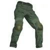 Męskie spodnie Mężczyzny Wojskowe spodnie taktyczne CP Kamuflaż wielokamowe spodni spodni kasyfikowana praca odzieżowa armia zielone kolanowe podkładki kolanowe