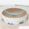 Cat Toys Nail Grinder Bowl Shape Nest Pet Scratch Corrugated Paper Plate Dog Grab Basin Claw Scratcher Board Furniture Protection Dr Dhcdh