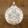 Anhänger Halsketten TR Solide Tausendhändig Avalokitesvara Ratte Leben Buddha Herren Halskette Damen Amulett Schmuck Edelstahl