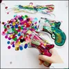 Fabricante de ruído 50pcs/conjunto Confetti canhão de ar comprimido Poppers Anniversary Bridal Baby Shower Birthday Party Decors Supplies Dr Dhbp8