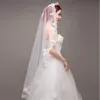 Bridal Veils LAN TING BRIDE One-tier Lace Applique Edge Wedding Veil Fingertip 53 Embroidery Tulle