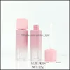 Bouteilles d'emballage 10ml Lip Gloss Conteneurs Vide Tube Carré Maquillage Conteneur D'huile Tubes En Plastique Rose Or Drop Livraison Bureau École Dhebn